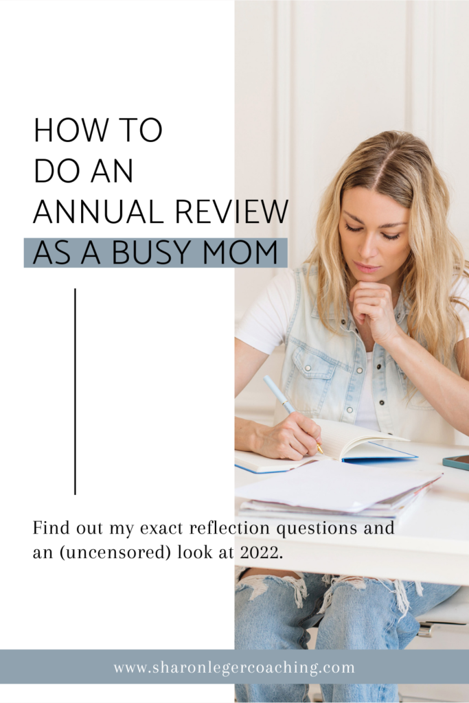 How to Do an Annual Review | Sharon Leger Coaching