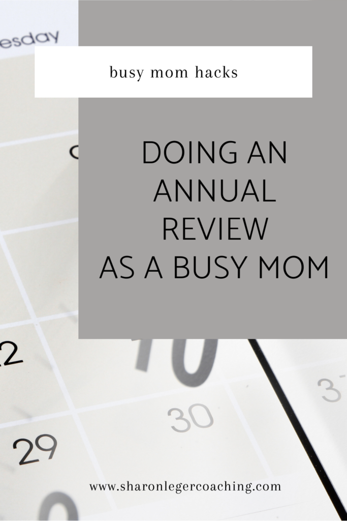 How to Do an Annual Review | Sharon Leger Coaching